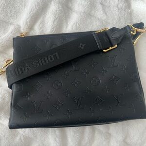 Black printed bag